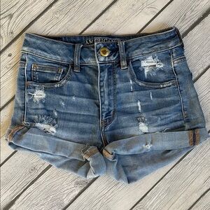American Eagle Distressed Denim Shorts